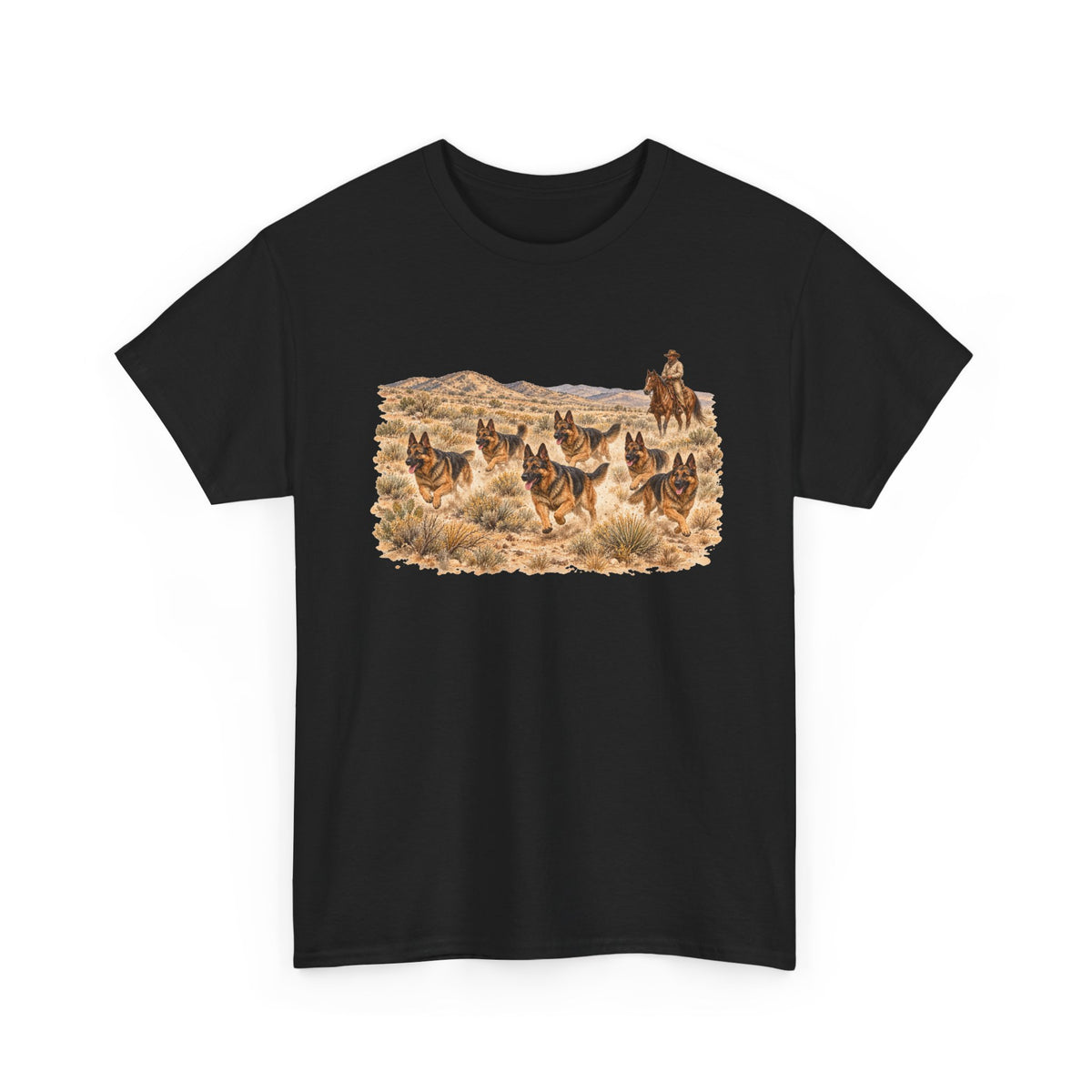 German Shepherd Cowboy Western T-Shirt