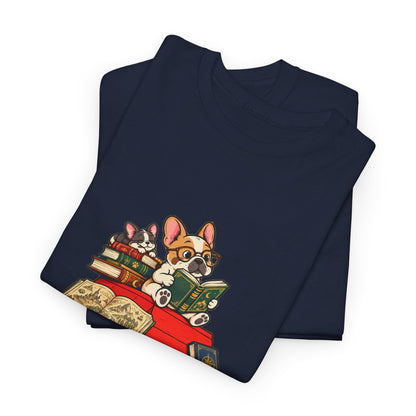 French Bulldog Bookworm T-Shirt