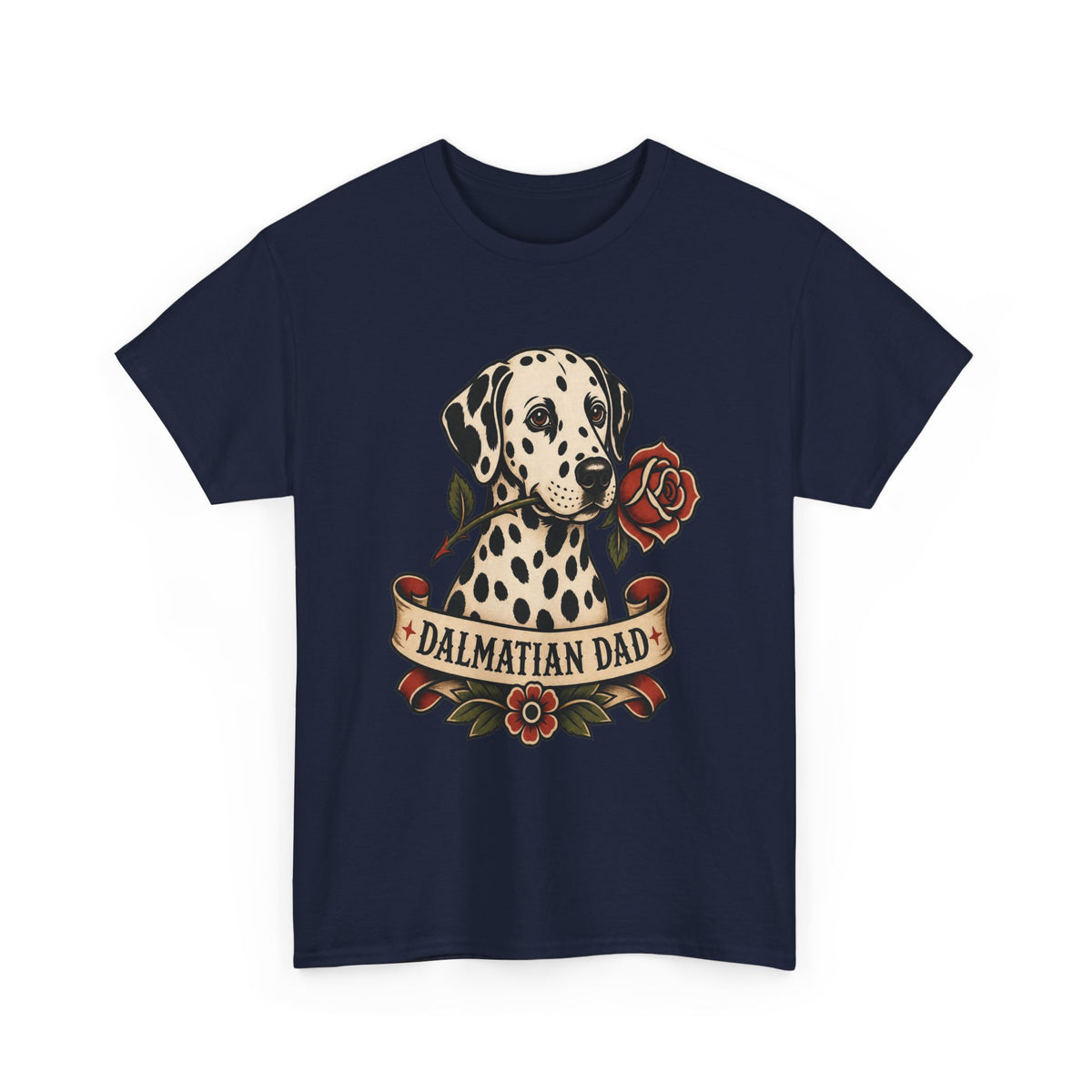 Dalmatian Dad T-Shirt — Vintage Tattoo Style Dog Dad Tee