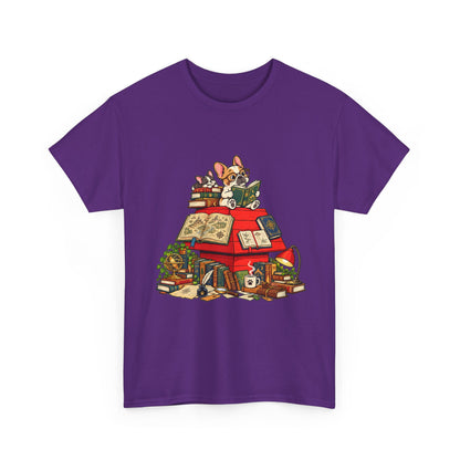 French Bulldog Bookworm T-Shirt
