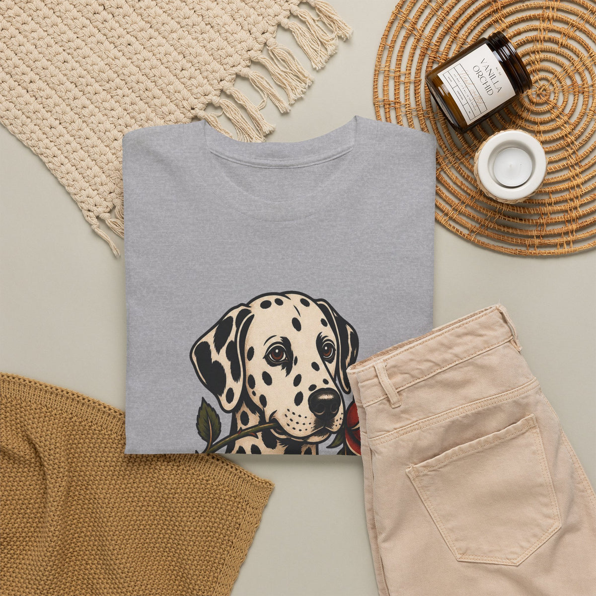 Dalmatian Dad T-Shirt — Vintage Tattoo Style Dog Dad Tee
