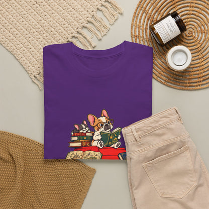 French Bulldog Bookworm T-Shirt
