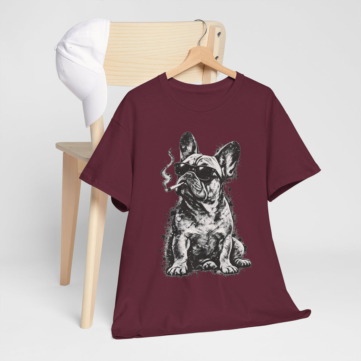 Smoking French Bulldog T-Shirt
